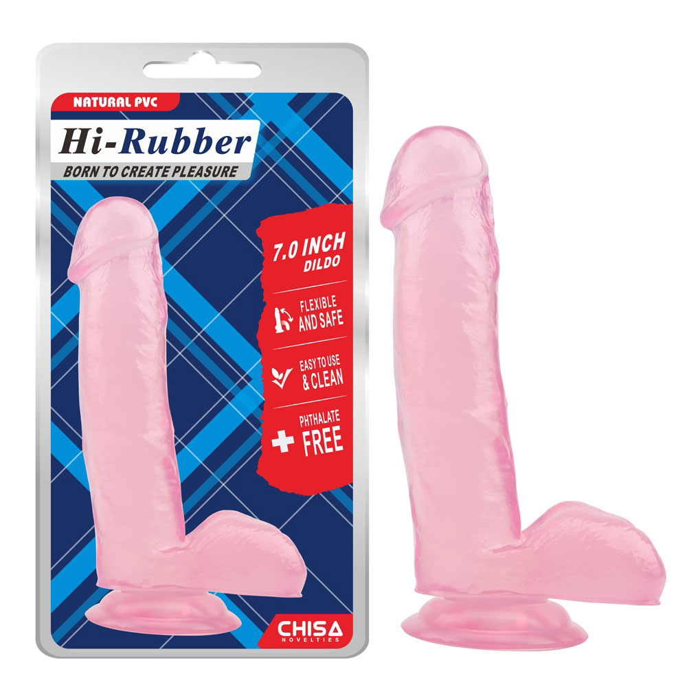 7,0 tums dildo-rosa