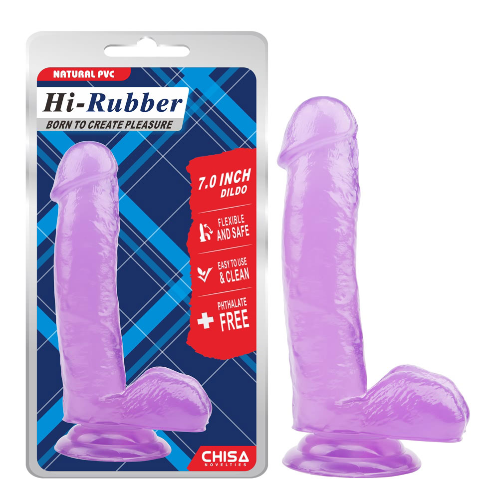 7,0 tums dildo-lila