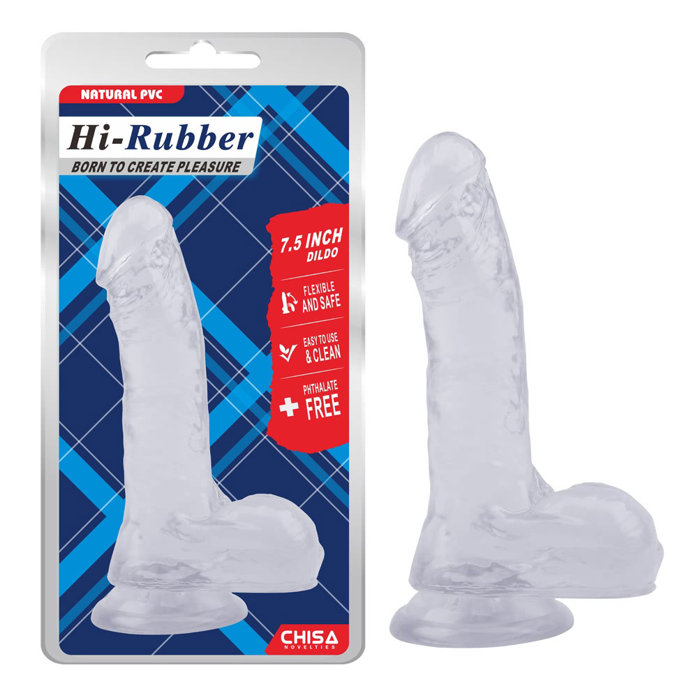 7,5 tums Dildo-Clear