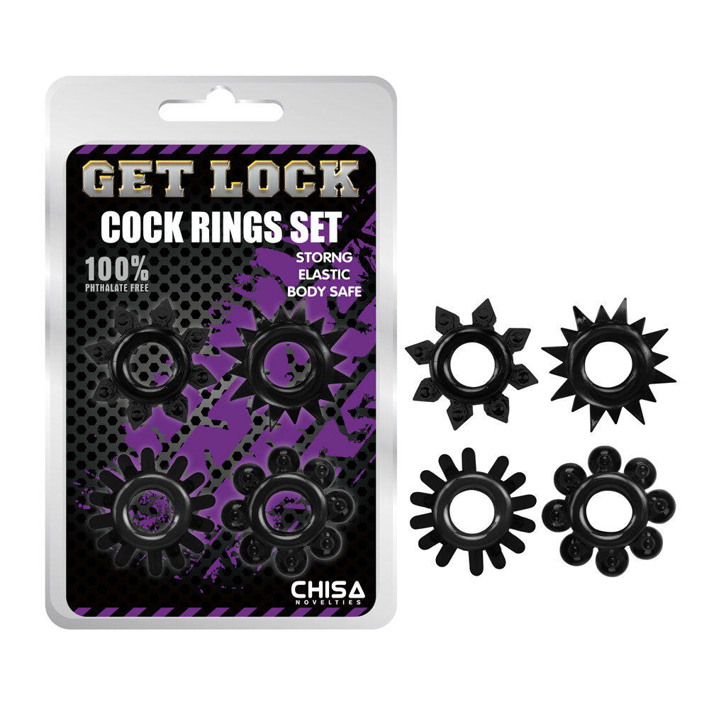 Cock Rings Set-Svart